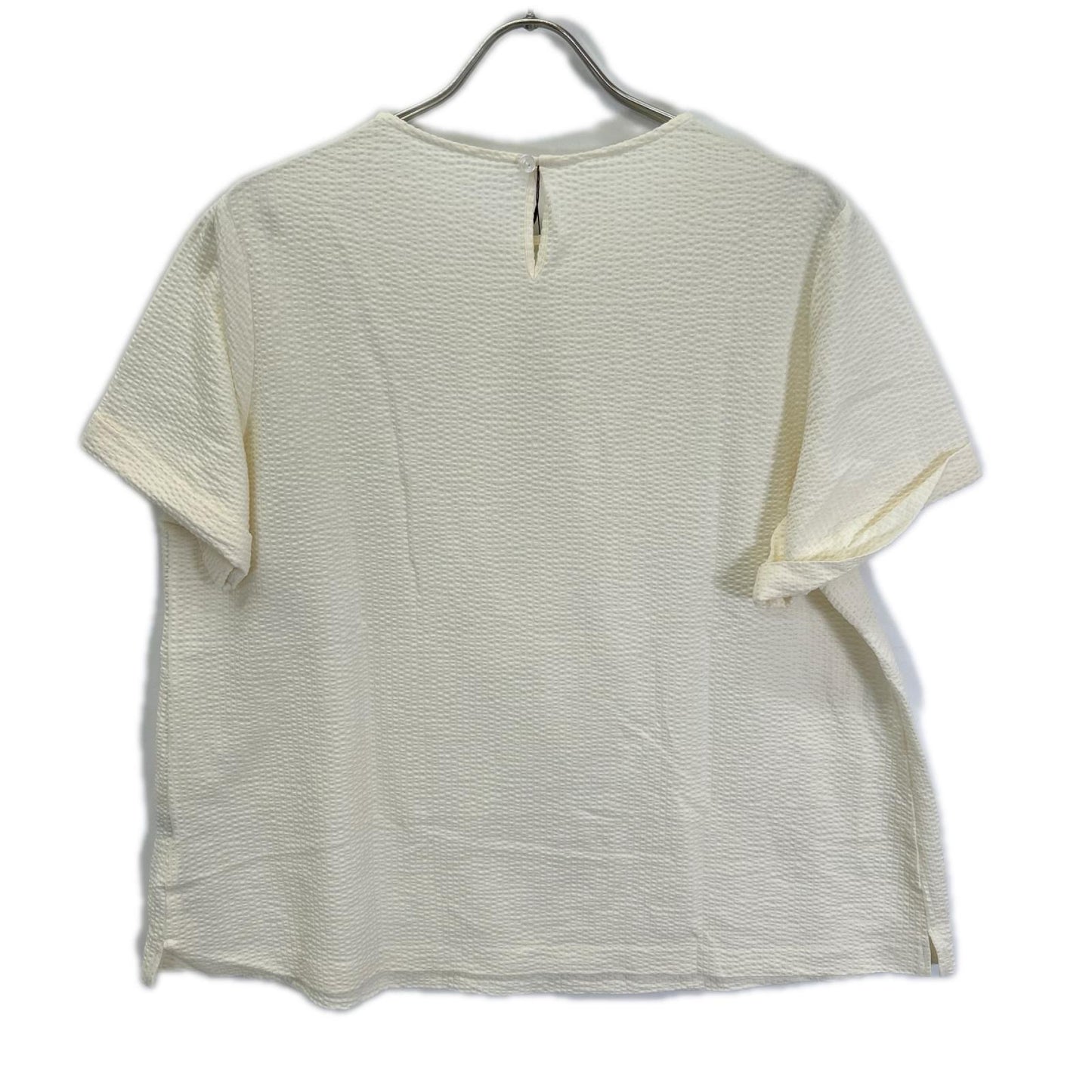 MACKINTOSH LONDON マッキントッシュロンドン G7P79-789-02 ホワイト ウォッシャブル サッカーストレッチプルオーバー トップス