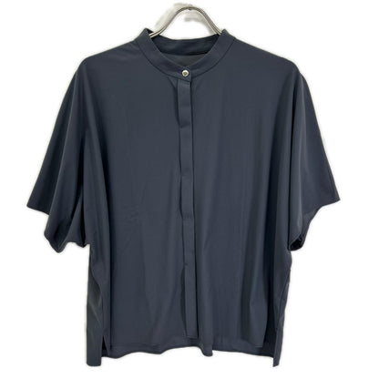 MACKINTOSH LONDON マッキントッシュロンドン G7M29-745-28 ネイビーグレー ナイロン混 トリコットストレッチブラウス トップス