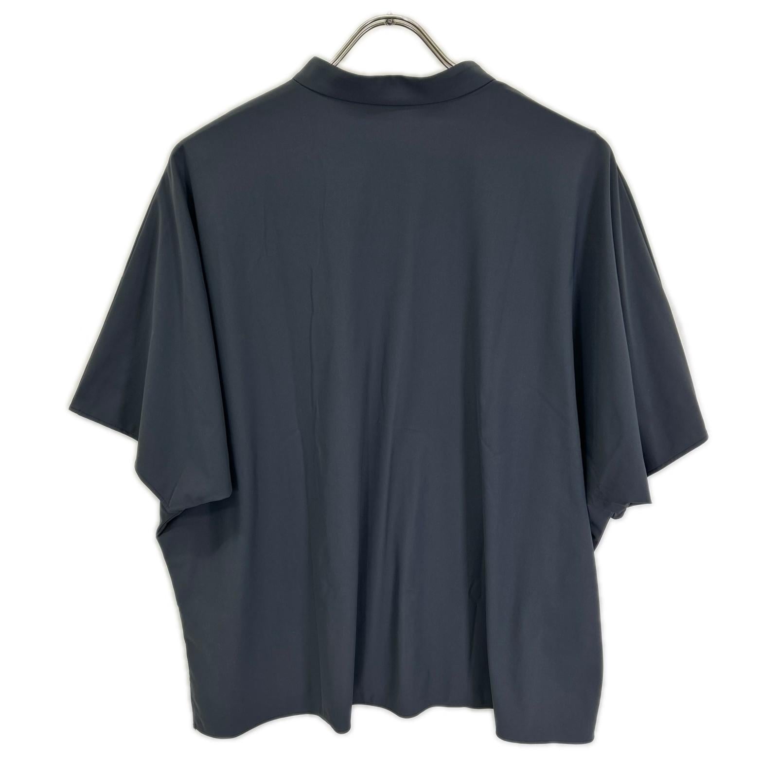 MACKINTOSH LONDON マッキントッシュロンドン G7M29-745-28 ネイビーグレー ナイロン混 トリコットストレッチブラウス トップス