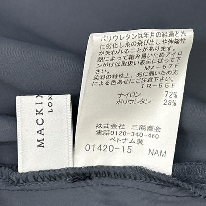 MACKINTOSH LONDON マッキントッシュロンドン G7M29-745-28 ネイビーグレー ナイロン混 トリコットストレッチブラウス トップス
