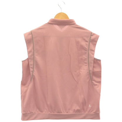 LANVIN SPORT ランバンスポーツ VG6SHS82L ピンク ポリエステル レースロゴ ノースリーブゴルフポロシャツ トップス