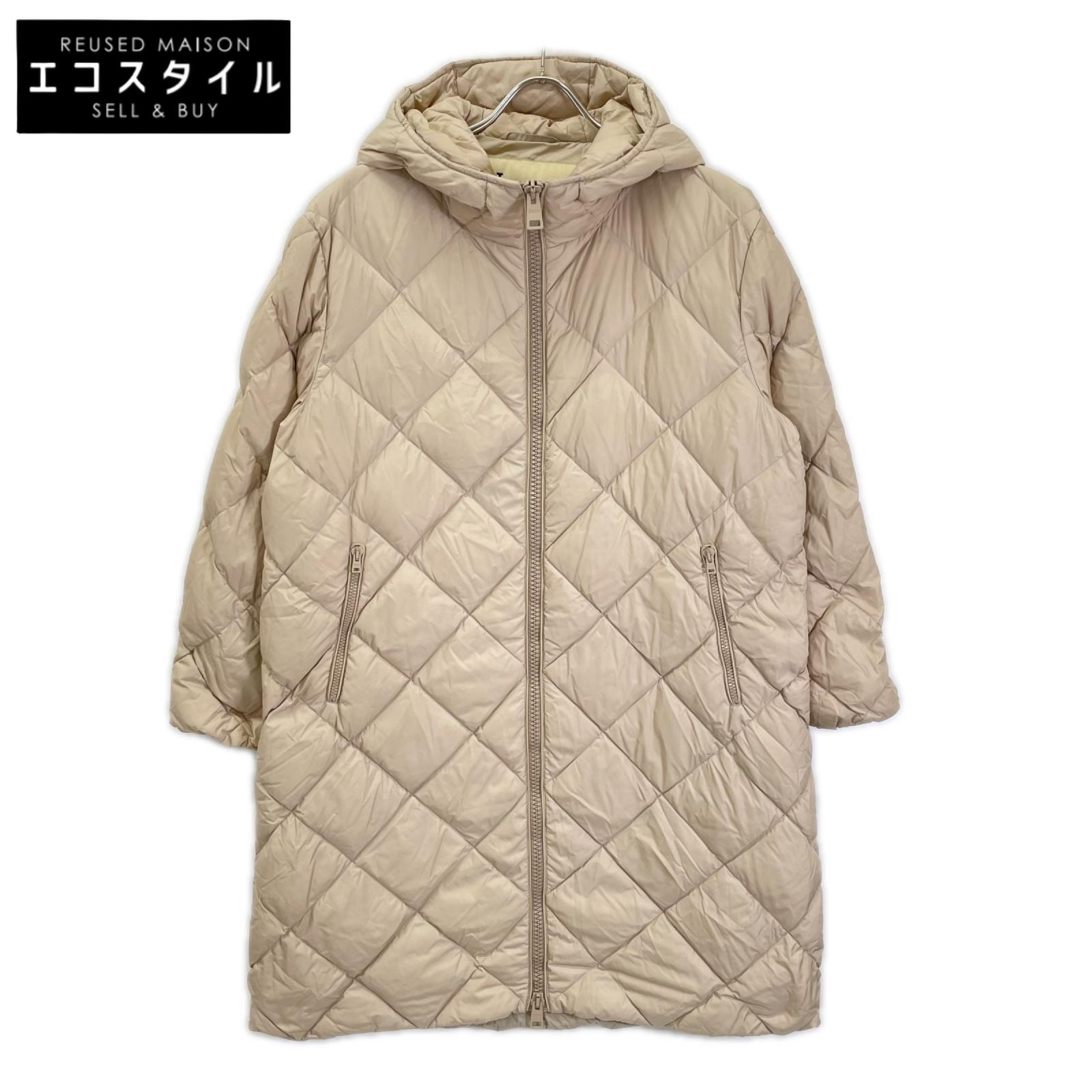 HERNO ヘルノ PI002099D ベージュ ダイヤモンドキルト フーディダウンコート コート