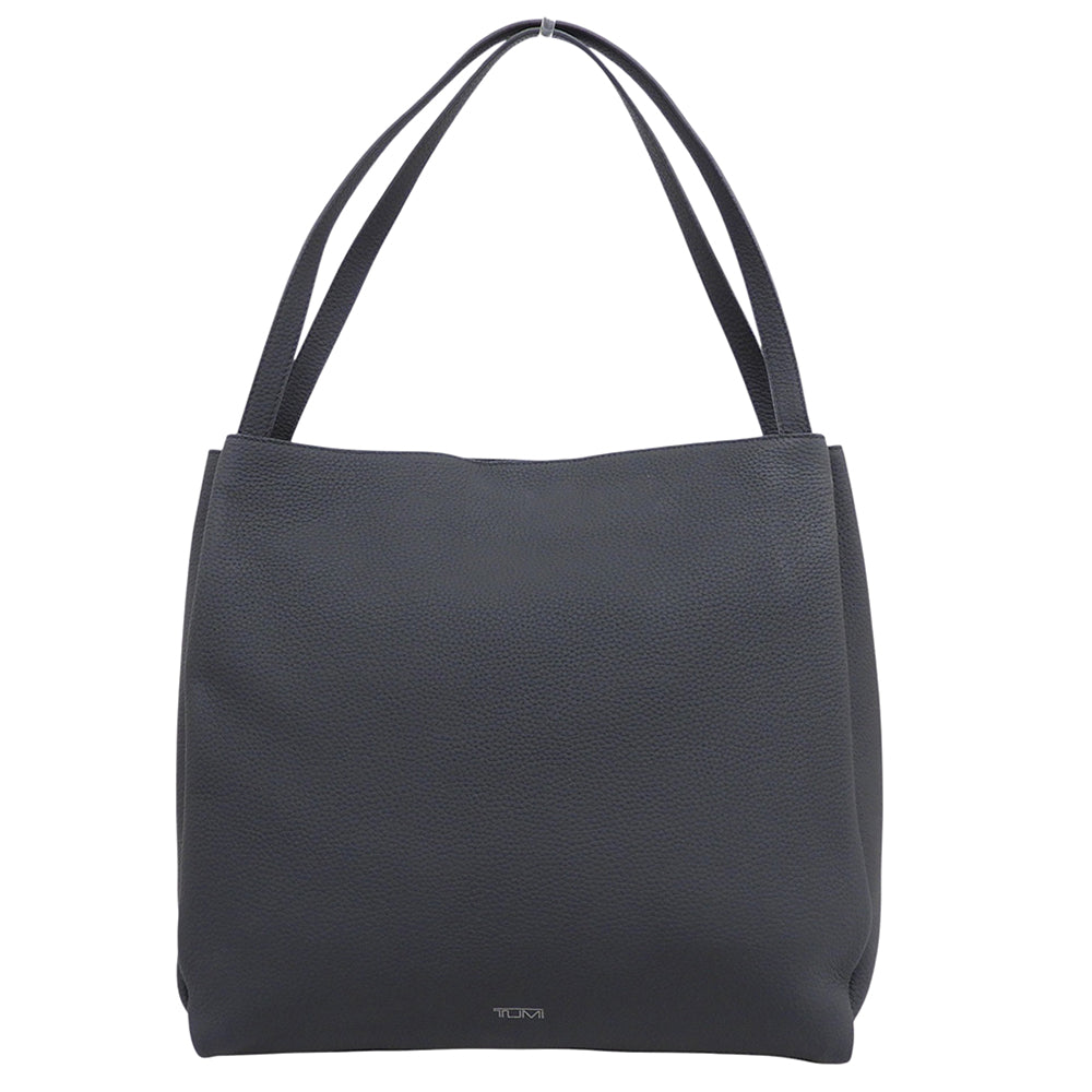 TUMI トゥミ 美品 シュリンクレザー サイドアコーディオン トートバッグ メンズ 黒 ブラック 734516D トートバッグ