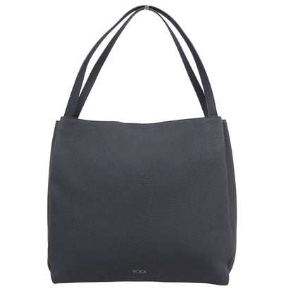 TUMI トゥミ 美品 シュリンクレザー サイドアコーディオン トートバッグ メンズ 黒 ブラック 734516D トートバッグ