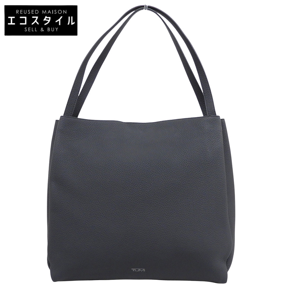 TUMI トゥミ 美品 シュリンクレザー サイドアコーディオン トートバッグ メンズ 黒 ブラック 734516D トートバッグ