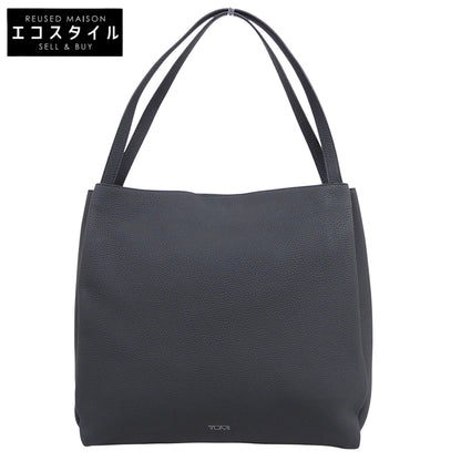 TUMI トゥミ 美品 シュリンクレザー サイドアコーディオン トートバッグ メンズ 黒 ブラック 734516D トートバッグ