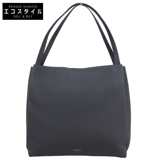 TUMI トゥミ 美品 シュリンクレザー サイドアコーディオン トートバッグ メンズ 黒 ブラック 734516D トートバッグ