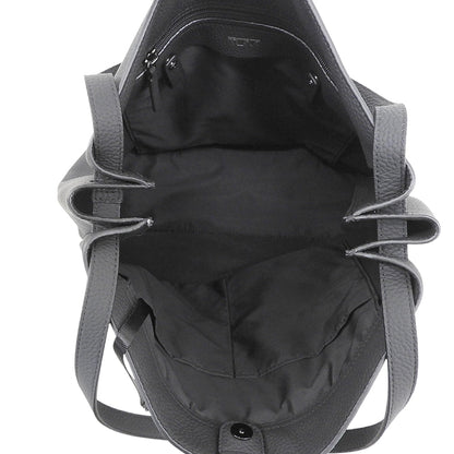 TUMI トゥミ 美品 シュリンクレザー サイドアコーディオン トートバッグ メンズ 黒 ブラック 734516D トートバッグ