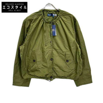 POLObyRalphLauren ポロラルフローレン カーキ ナイロン ドローストリング ウィンドブレーカー ジャケット