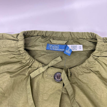 POLObyRalphLauren ポロラルフローレン カーキ ナイロン ドローストリング ウィンドブレーカー ジャケット