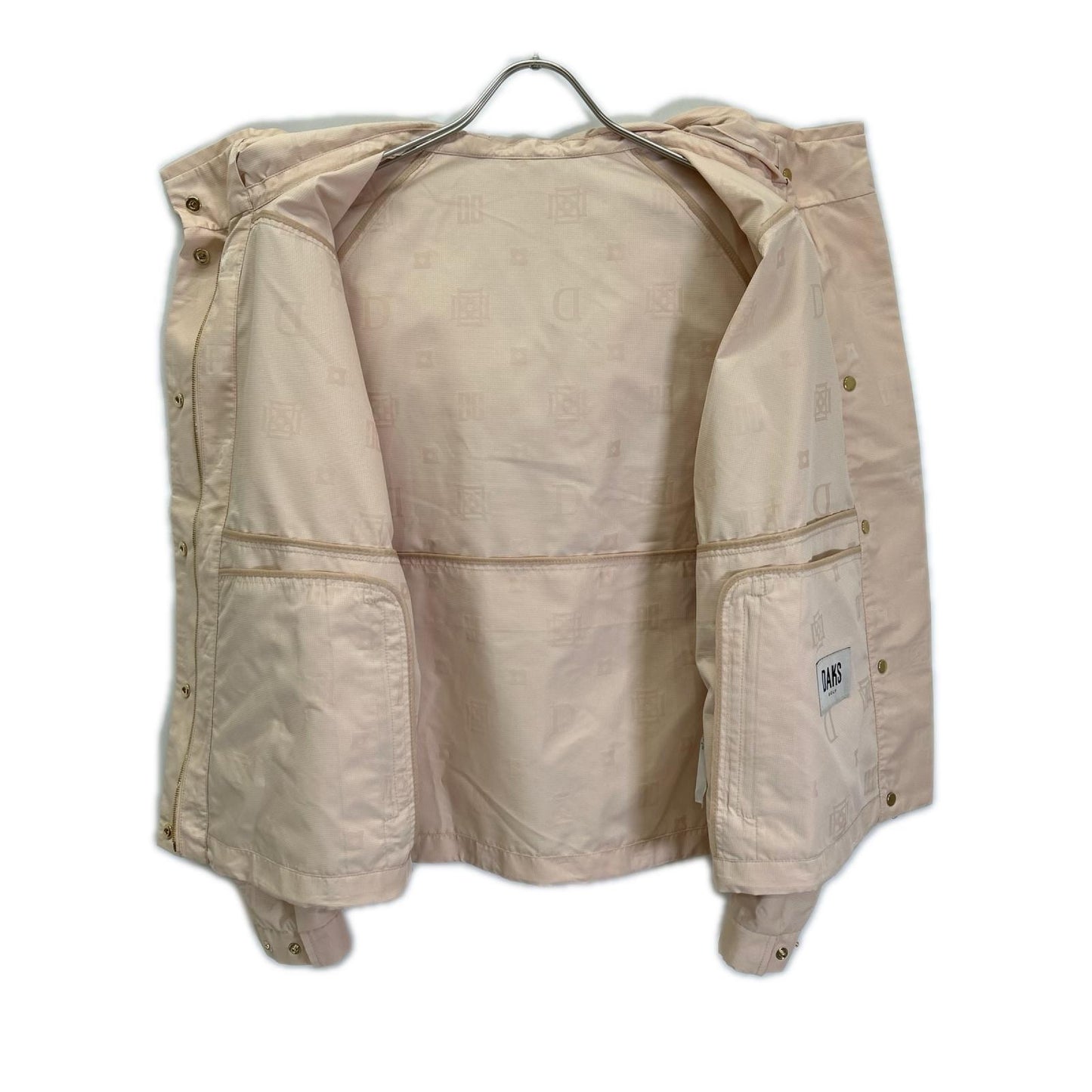DAKS ダックス D52F331220 ピンク ロゴジャカード ショートジャケット ブルゾン ジャケット