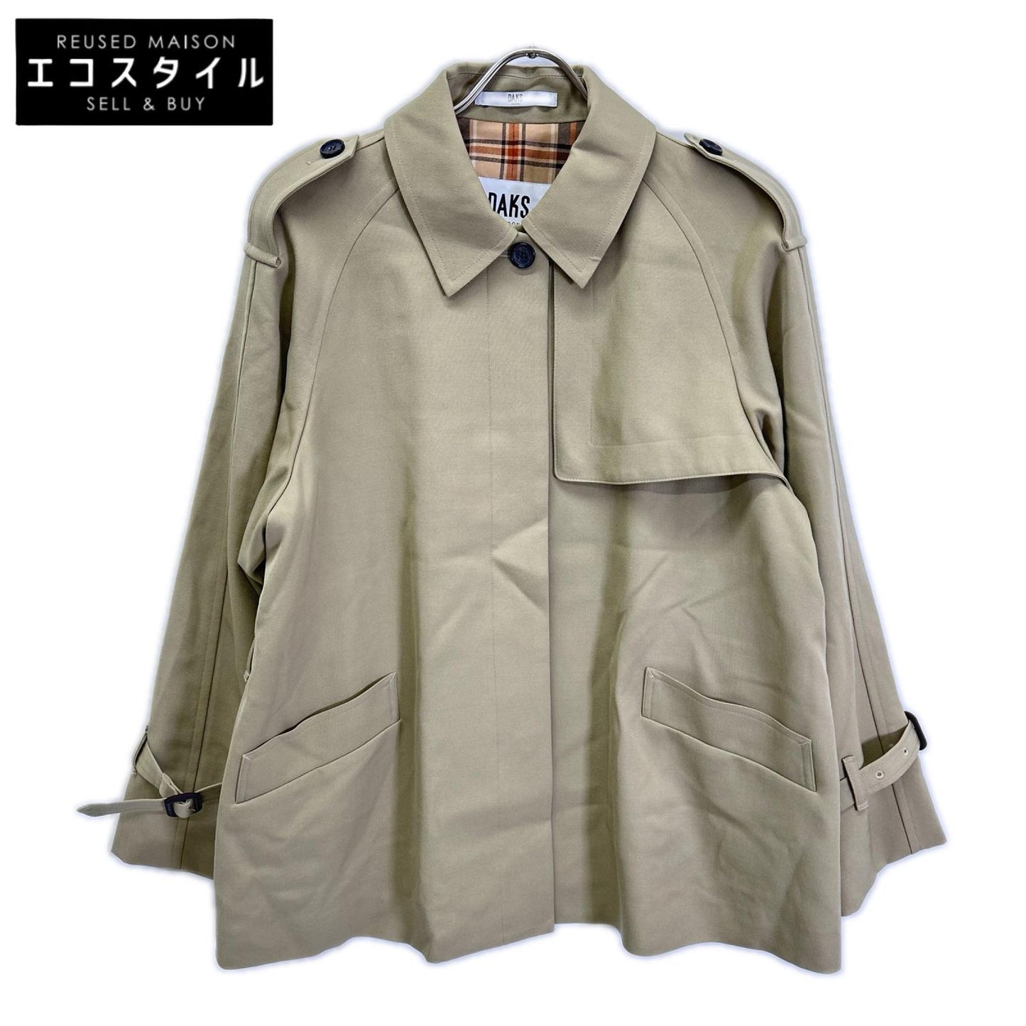 DAKS ダックス A52G321141 ベージュ ショートトレンチジャケット ジャケット