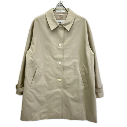 DAKS ダックス A62F311323 ベージュ コットンシャンブレー ギャバジン ステンカラー オフショルダーコート コート