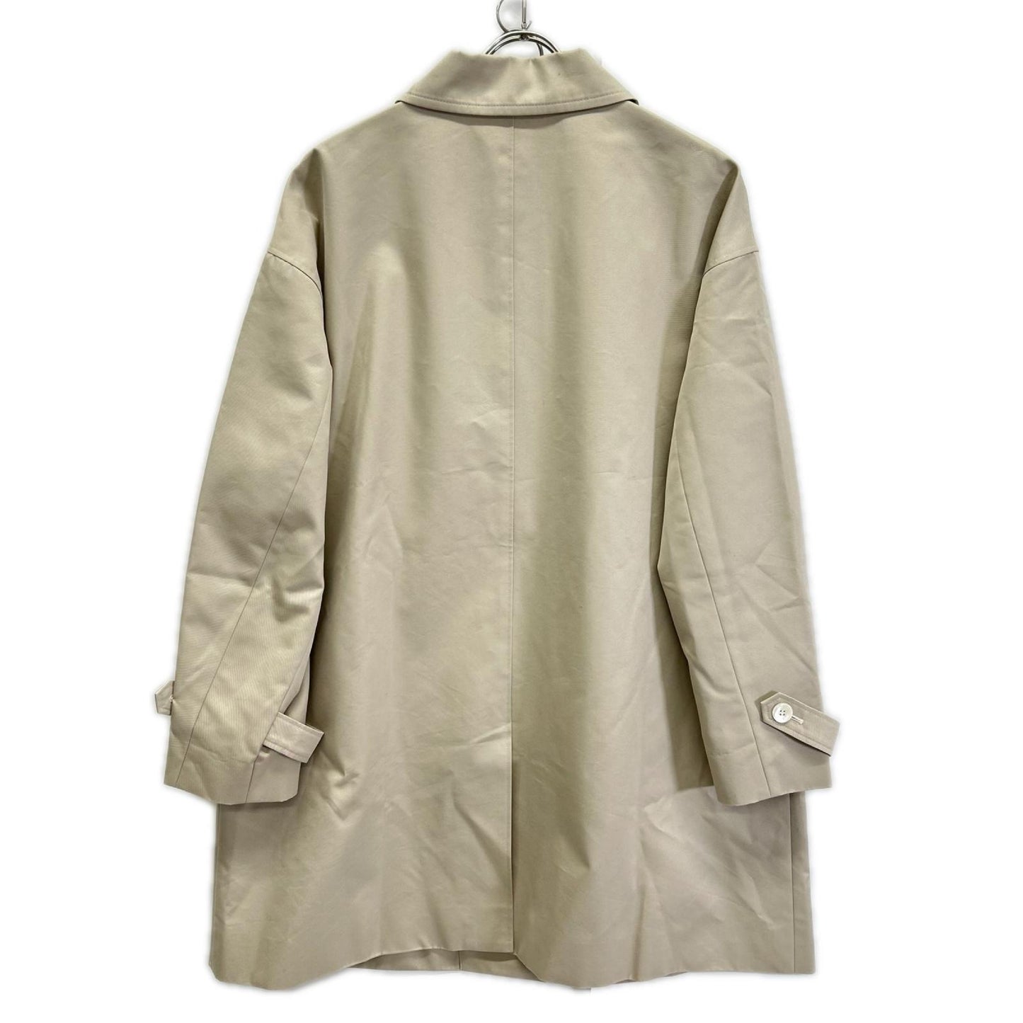 DAKS ダックス A62F311323 ベージュ コットンシャンブレー ギャバジン ステンカラー オフショルダーコート コート