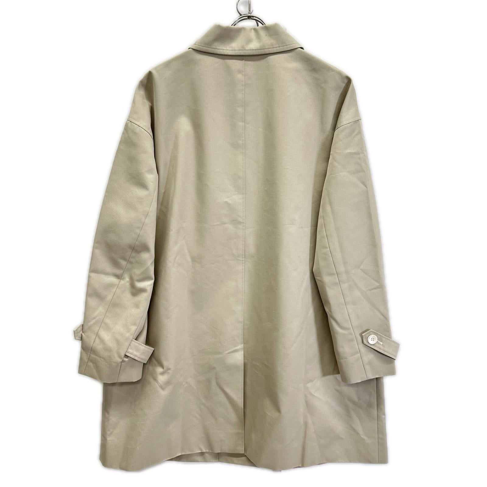 DAKS ダックス A62F311323 ベージュ コットンシャンブレー ギャバジン ステンカラー オフショルダーコート コート