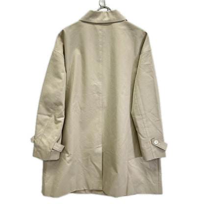 DAKS ダックス A62F311323 ベージュ コットンシャンブレー ギャバジン ステンカラー オフショルダーコート コート