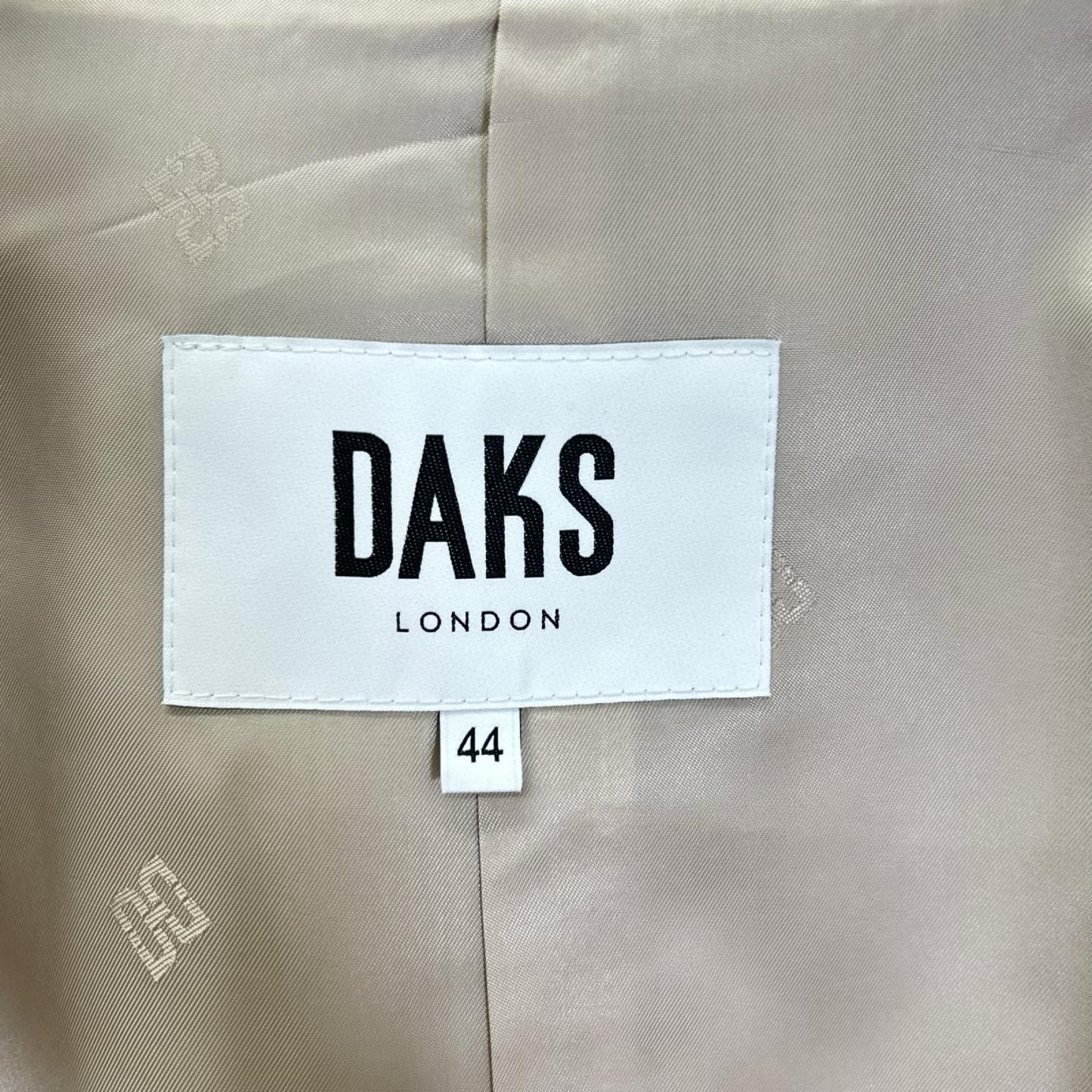 DAKS ダックス A62F311323 ベージュ コットンシャンブレー ギャバジン ステンカラー オフショルダーコート コート