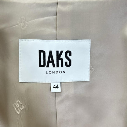 DAKS ダックス A62F311323 ベージュ コットンシャンブレー ギャバジン ステンカラー オフショルダーコート コート