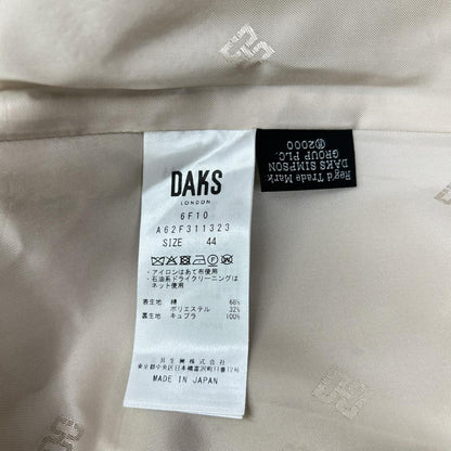 DAKS ダックス A62F311323 ベージュ コットンシャンブレー ギャバジン ステンカラー オフショルダーコート コート