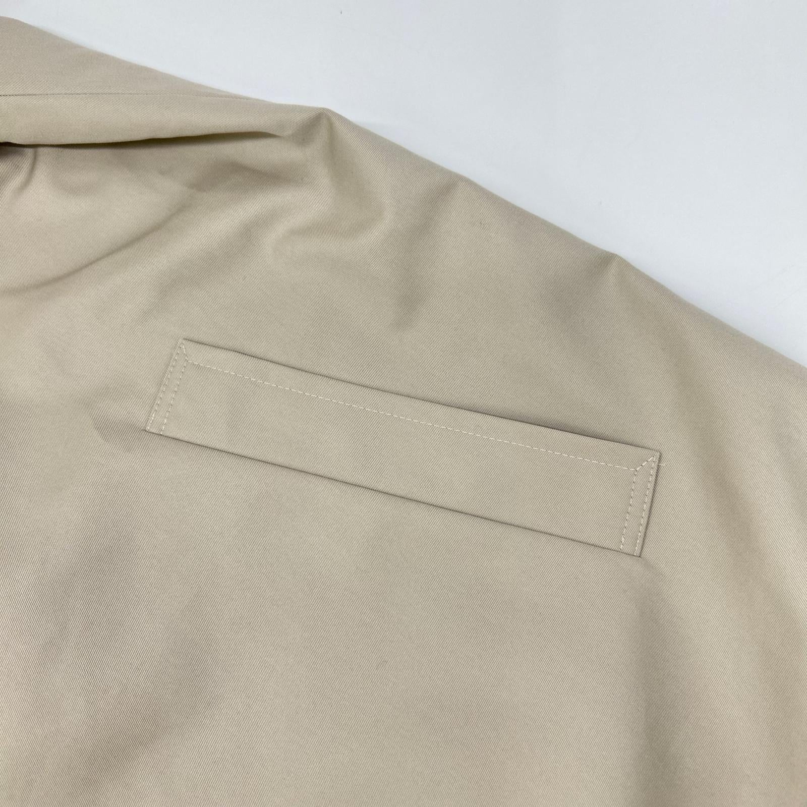 DAKS ダックス A62F311323 ベージュ コットンシャンブレー ギャバジン ステンカラー オフショルダーコート コート