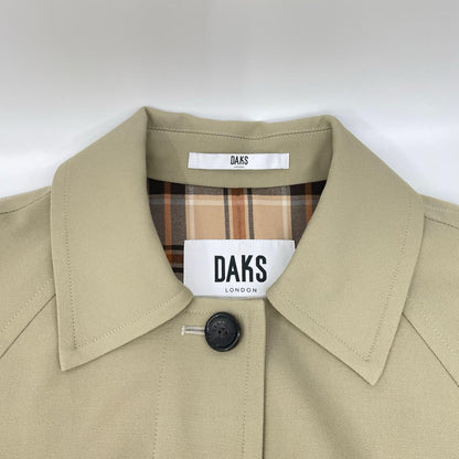 DAKS ダックス A52G311141 カーキ タータンチェックライニング ドルマンコート コート