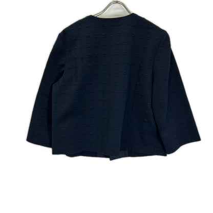 DAKS ダックス 11-411712 ネイビー 1ボタン ショートスリーブノーカラージャケット ジャケット