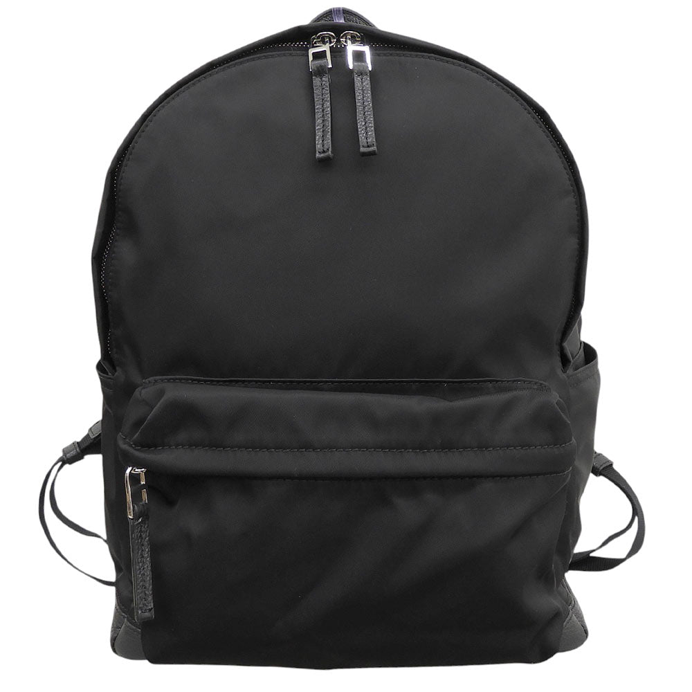 HIROFU ヒロフ 美品 RICARICA リカリカ リュック L A4サイズ リュック・デイパック レディース ナイロン×レザー ブラック P25-39612 リュック バックパック