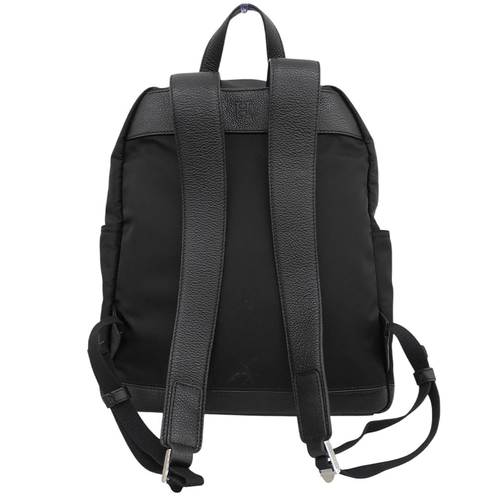 HIROFU ヒロフ 美品 RICARICA リカリカ リュック L A4サイズ リュック・デイパック レディース ナイロン×レザー ブラック P25-39612 リュック バックパック