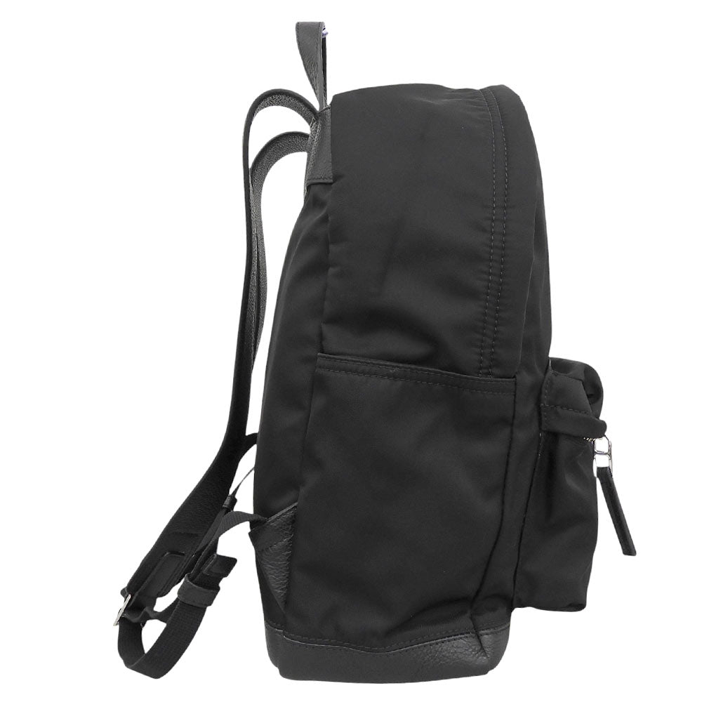 HIROFU ヒロフ 美品 RICARICA リカリカ リュック L A4サイズ リュック・デイパック レディース ナイロン×レザー ブラック P25-39612 リュック バックパック