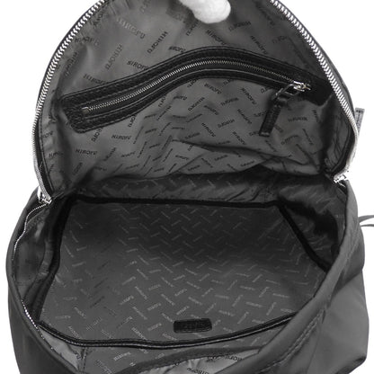 HIROFU ヒロフ 美品 RICARICA リカリカ リュック L A4サイズ リュック・デイパック レディース ナイロン×レザー ブラック P25-39612 リュック バックパック
