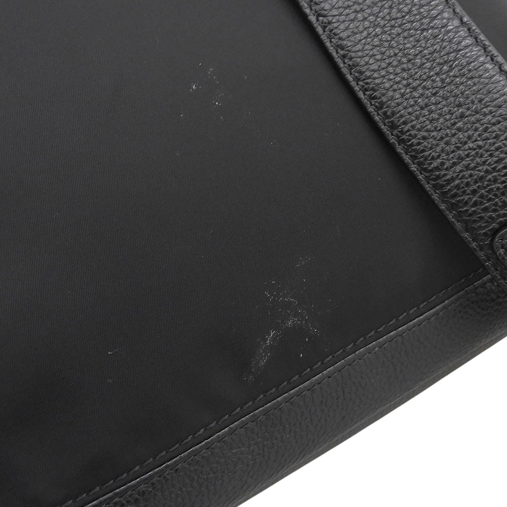 HIROFU ヒロフ 美品 RICARICA リカリカ リュック L A4サイズ リュック・デイパック レディース ナイロン×レザー ブラック P25-39612 リュック バックパック