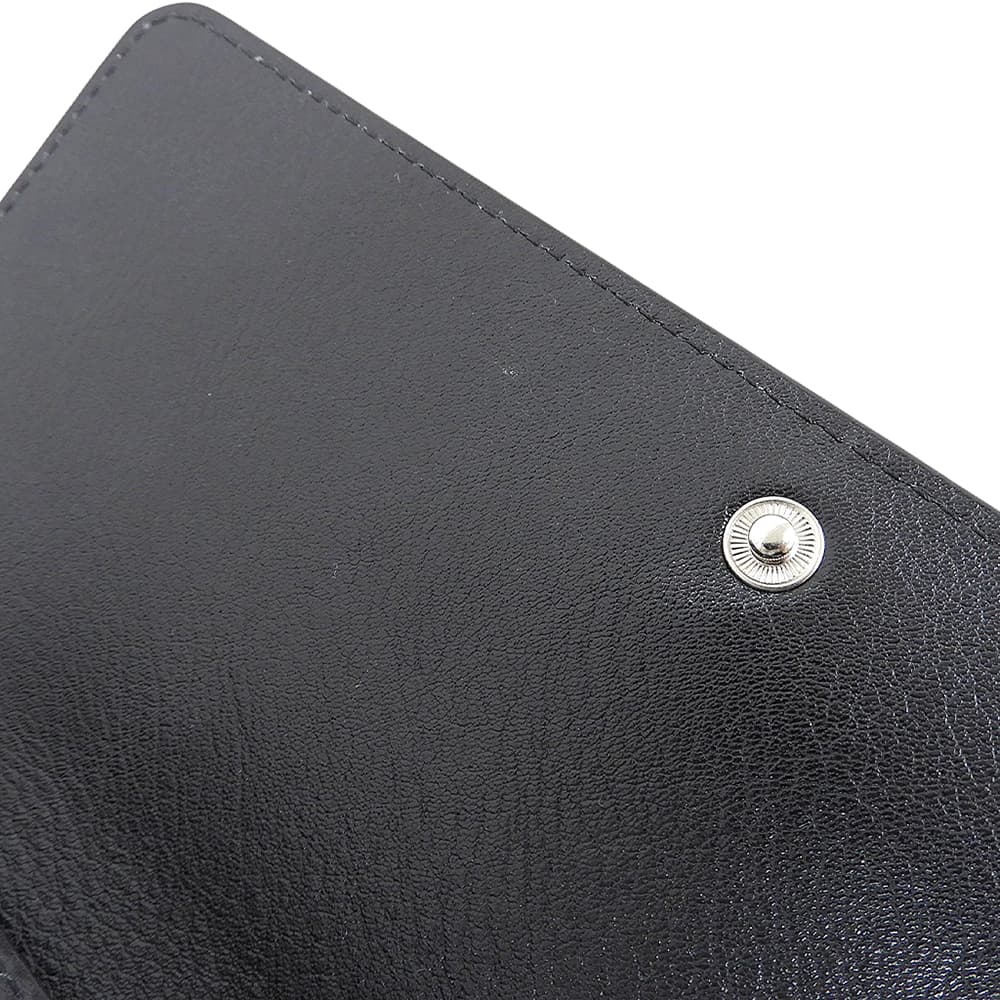 FUROHI ヒロフ/フロヒライン 美品 本革 レザー 2WAY クラッチバッグ ウォレットショルダーバッグ レディース 黒 ブラック P25-50604 ショルダーバッグ