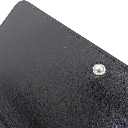 FUROHI ヒロフ/フロヒライン 美品 本革 レザー 2WAY クラッチバッグ ウォレットショルダーバッグ レディース 黒 ブラック P25-50604 ショルダーバッグ