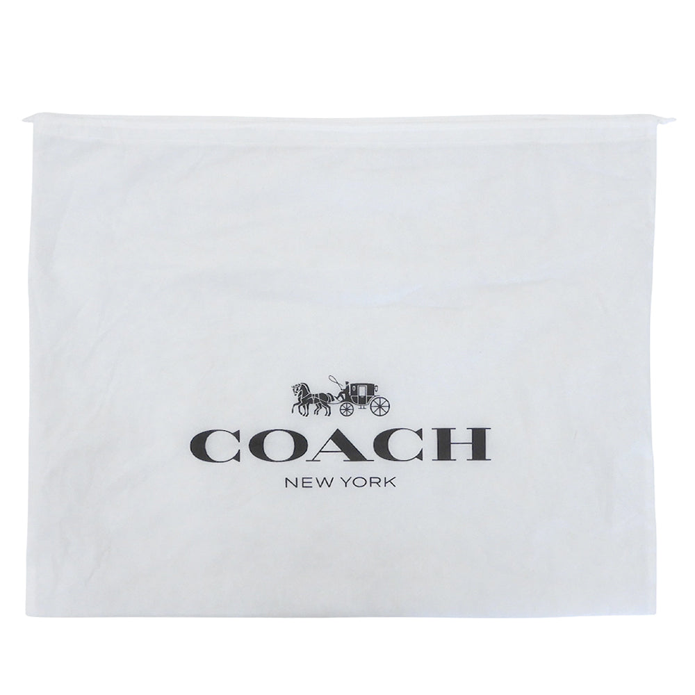 COACH コーチ キャンバス×レザー トートバッグ レディース ホワイト×ブラック F72847 トートバッグ
