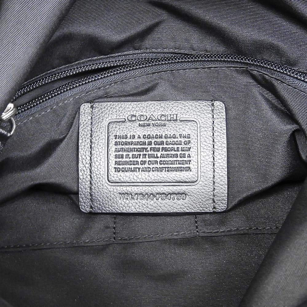 COACH コーチ レザー 2WAY ショルダーバッグ レディース 黒 ブラック F54750 ショルダーバッグ