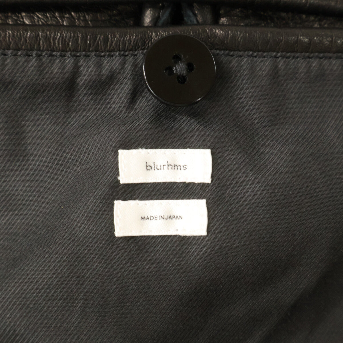 blurhms ブラームス 【新品同様/25AW】BHS25F002 Steer Leather Coverall レザー カバーオール ジャケット