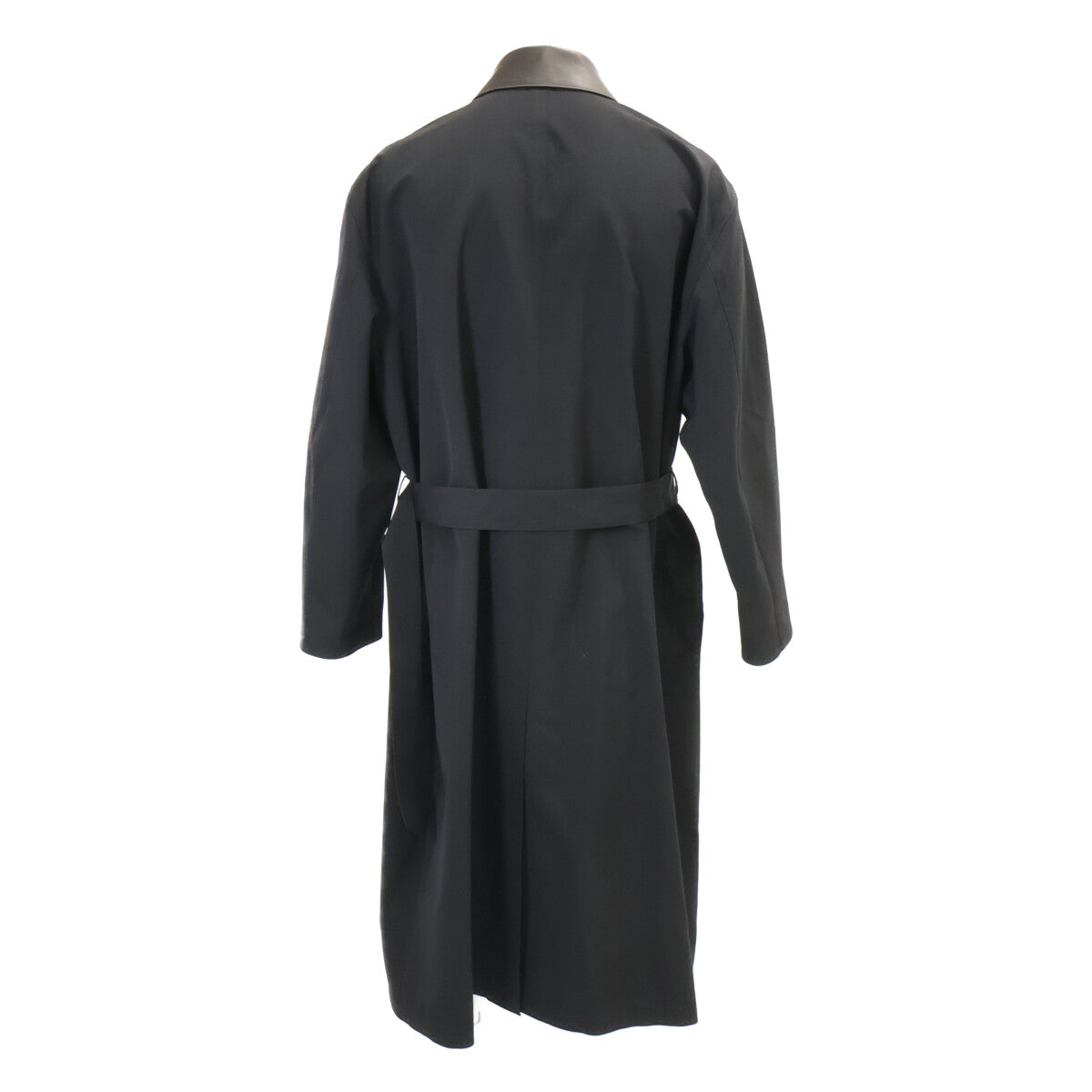 AURALEE オーラリー 【新品同様/26SS】A26SC01WC WOOL MAX CANVAS COAT レザーカラー ベルト付 ウール ロング コート
