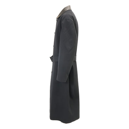 AURALEE オーラリー 【新品同様/26SS】A26SC01WC WOOL MAX CANVAS COAT レザーカラー ベルト付 ウール ロング コート