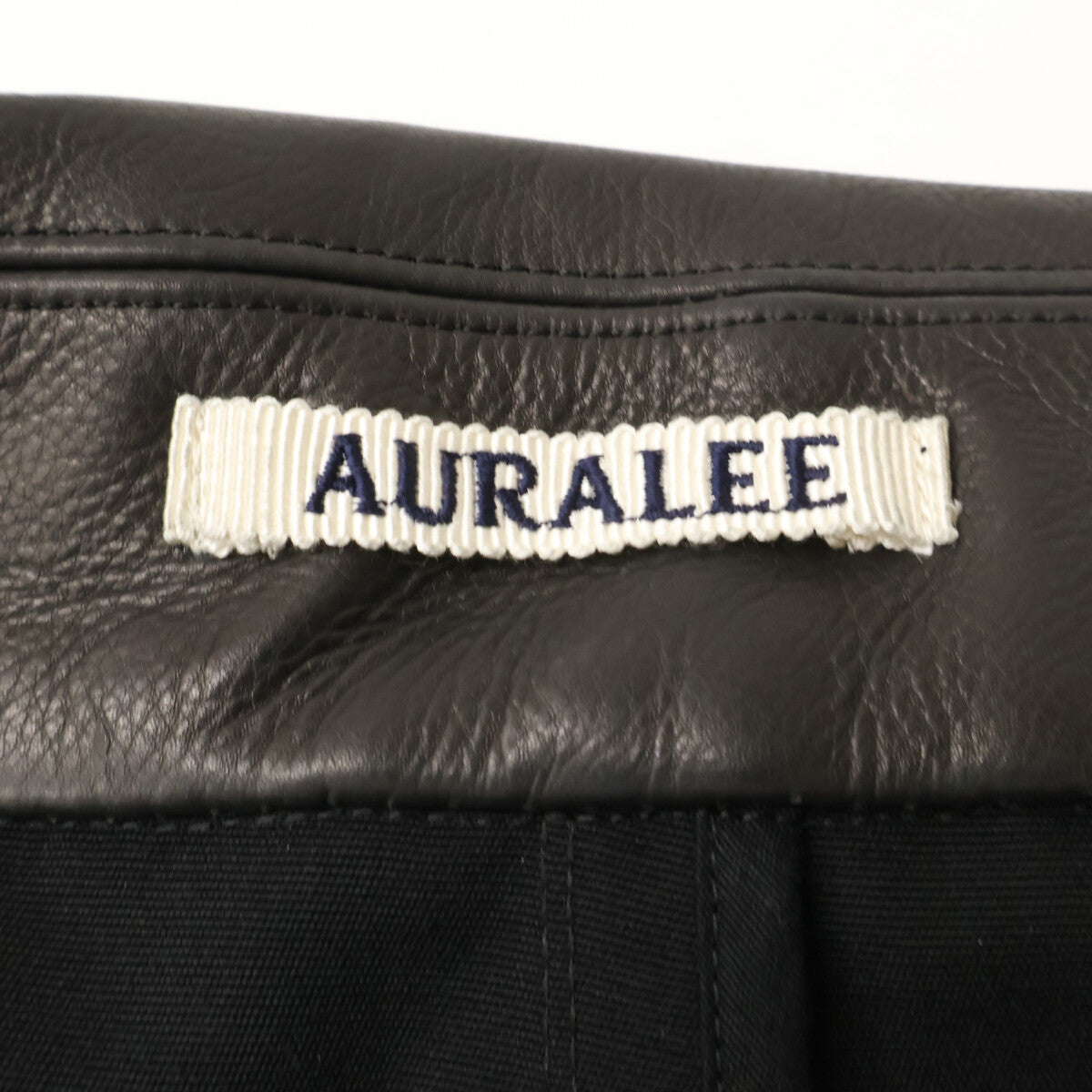 AURALEE オーラリー 【新品同様/26SS】A26SC01WC WOOL MAX CANVAS COAT レザーカラー ベルト付 ウール ロング コート