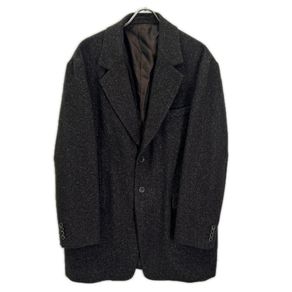 EL エル 25AW ブラウン ウール×シルク ヘリンボーン 2Bテーラードジャケット ジャケット