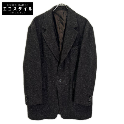EL エル 25AW ブラウン ウール×シルク ヘリンボーン 2Bテーラードジャケット ジャケット
