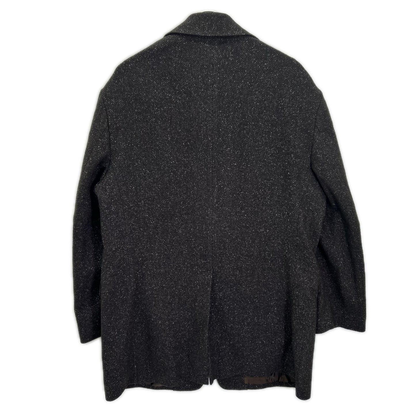 EL エル 25AW ブラウン ウール×シルク ヘリンボーン 2Bテーラードジャケット ジャケット