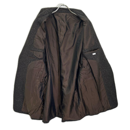 EL エル 25AW ブラウン ウール×シルク ヘリンボーン 2Bテーラードジャケット ジャケット
