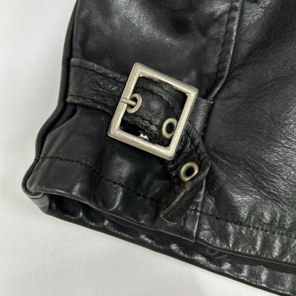 schott ショット ブラック レザー 641 ボアライナー付き シングルライダース ジャケット ジャケット