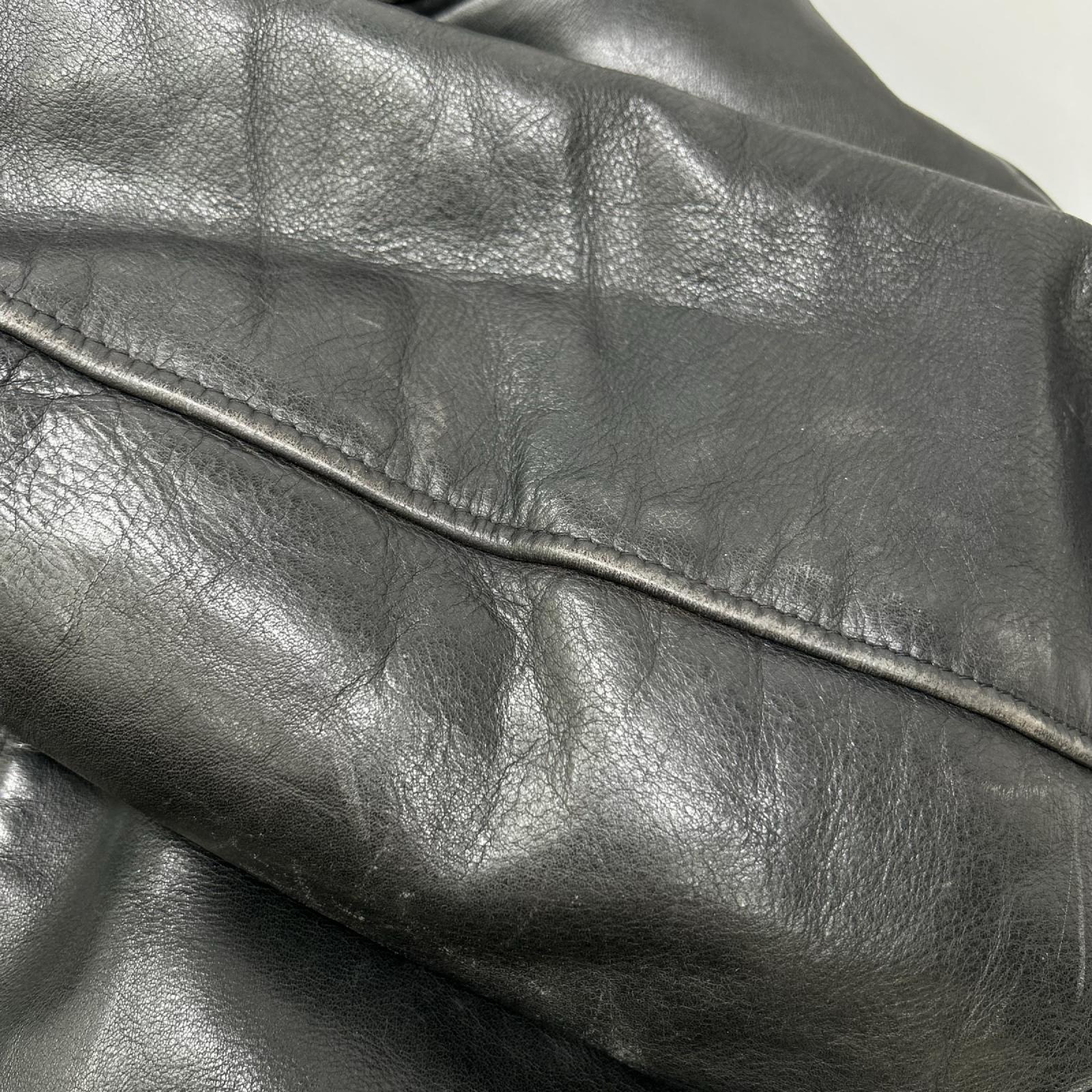 schott ショット ブラック レザー 641 ボアライナー付き シングルライダース ジャケット ジャケット