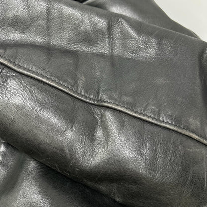 schott ショット ブラック レザー 641 ボアライナー付き シングルライダース ジャケット ジャケット