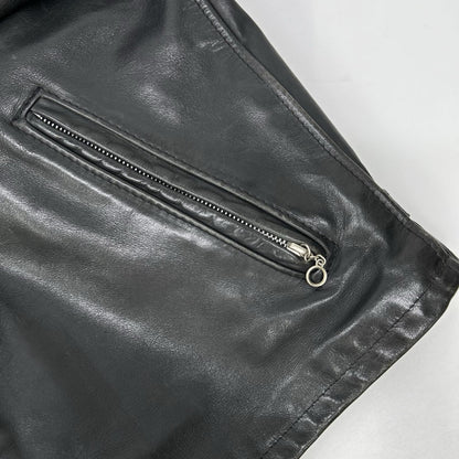 schott ショット ブラック レザー 641 ボアライナー付き シングルライダース ジャケット ジャケット