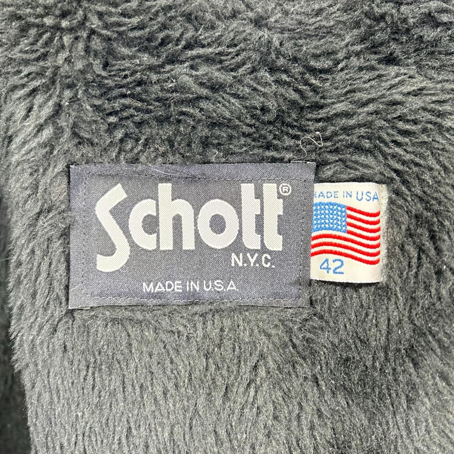 schott ショット ブラック レザー 641 ボアライナー付き シングルライダース ジャケット ジャケット
