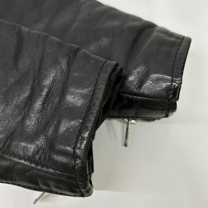 schott ショット ブラック レザー 641 ボアライナー付き シングルライダース ジャケット ジャケット