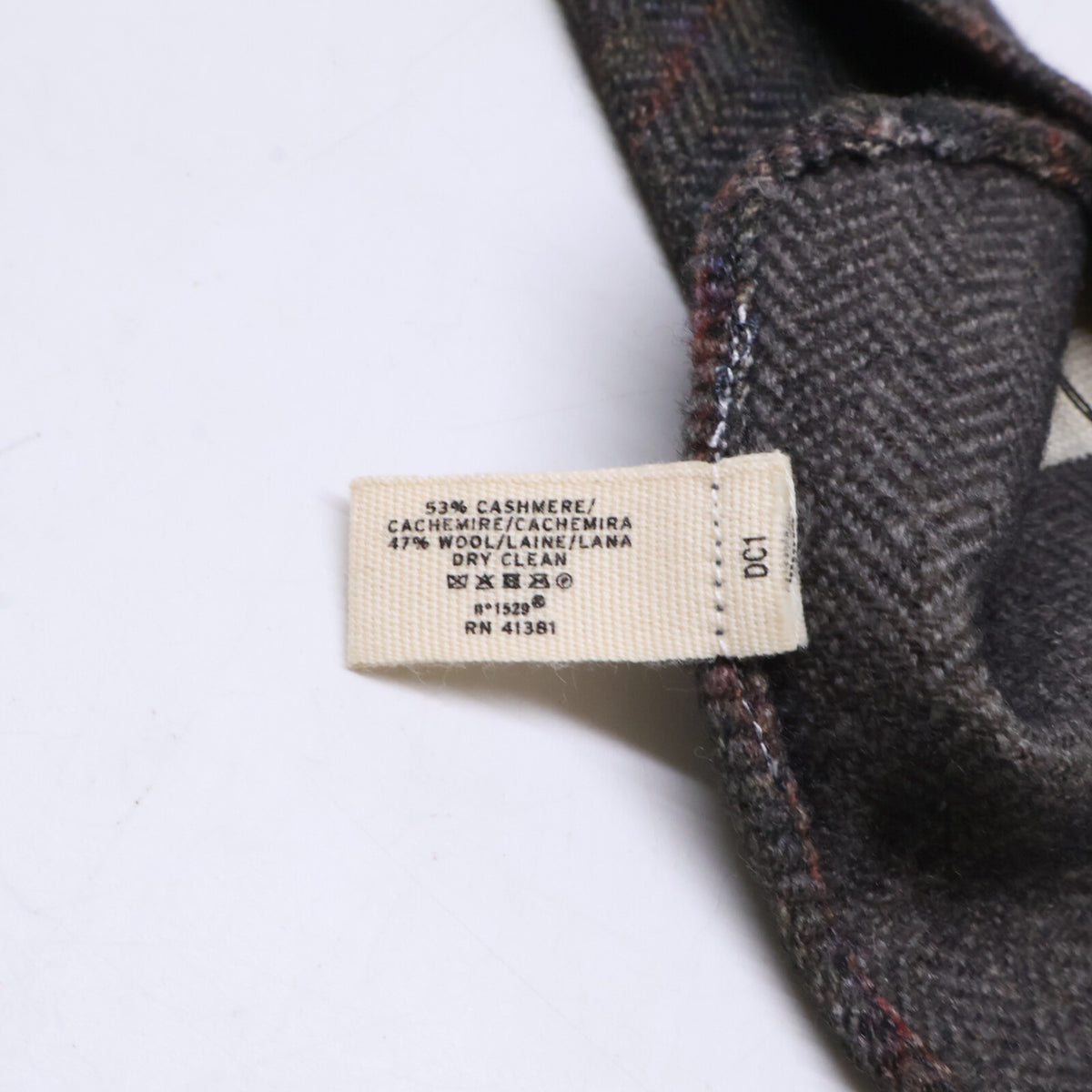 RRL ダブルアールエル 【新品同様】MNRRNKW39O20157 イタリア製 チェック柄 カシミヤ混ウール ネクタイ